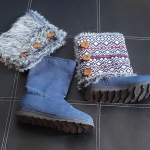 Muk Luks Cheryl wear 3 ways boots sz 9.